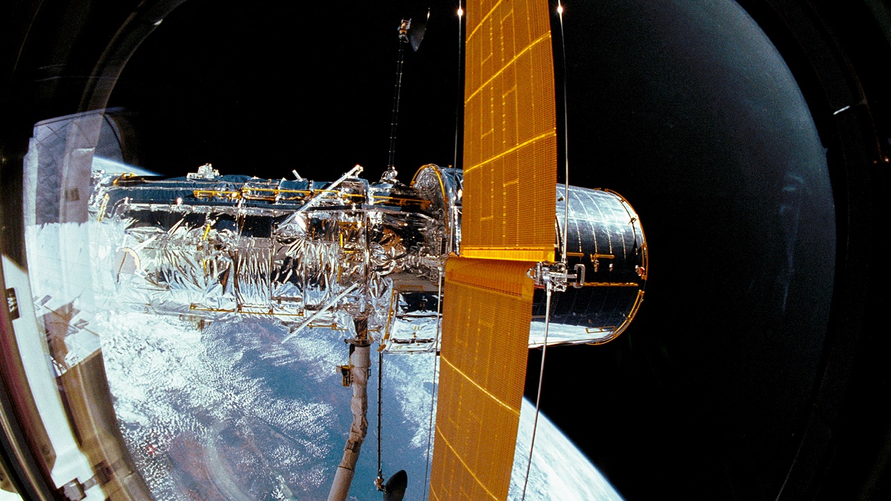 Hubble Space Telescope Deployment from Shuttle Discovery NASA