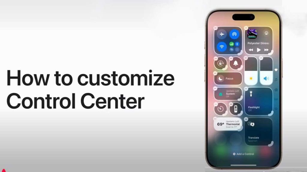 Customizable Control Center