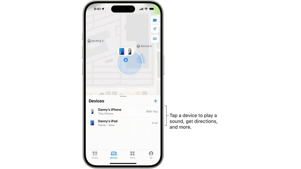 Find My iPhone Feature