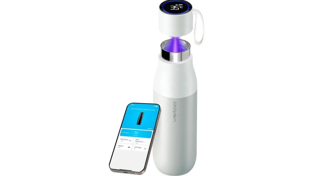 Self-Cleaning Water Bottle with UV Sterilization