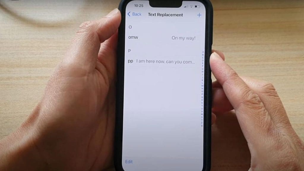 Text Replacement Shortcuts