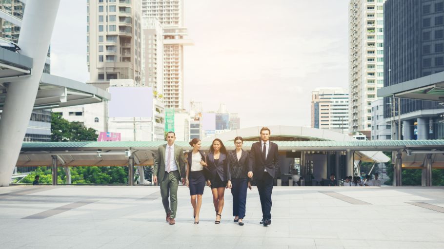 Image Credit : Portrait Of Business people worker Team Outside/ pexels