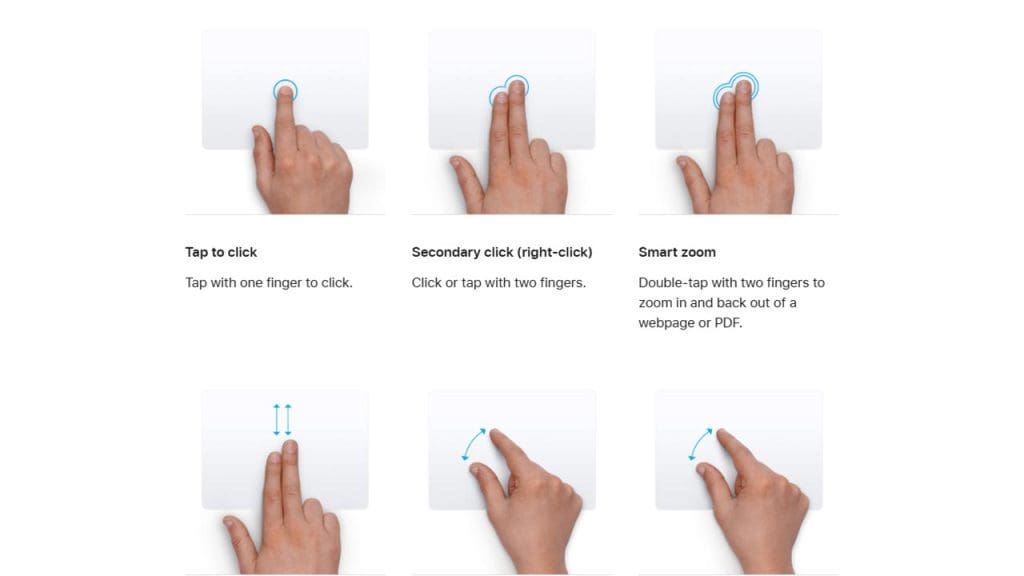 Adjust Trackpad Gestures