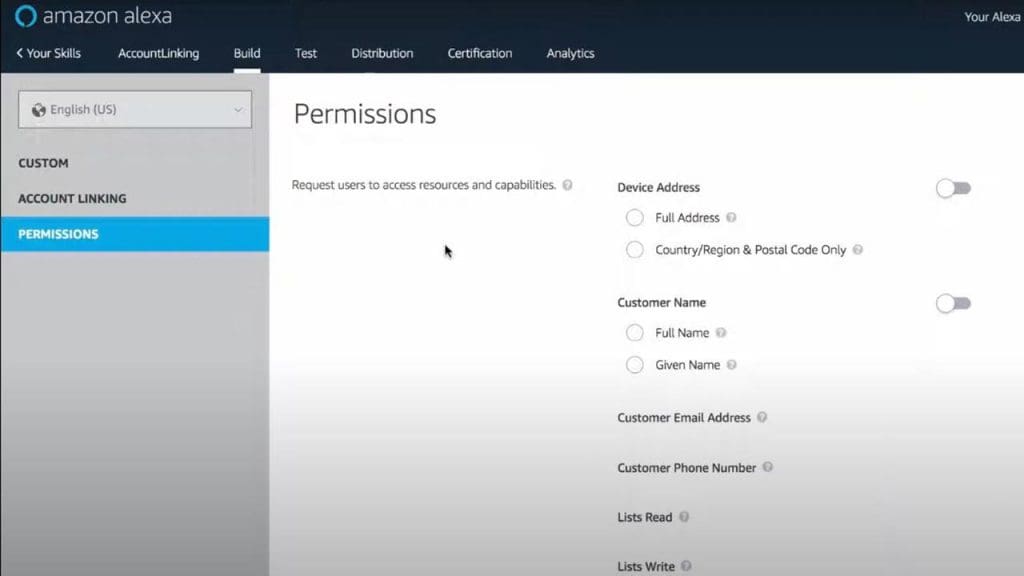 None: Limit Permissions for Third-Party Skills