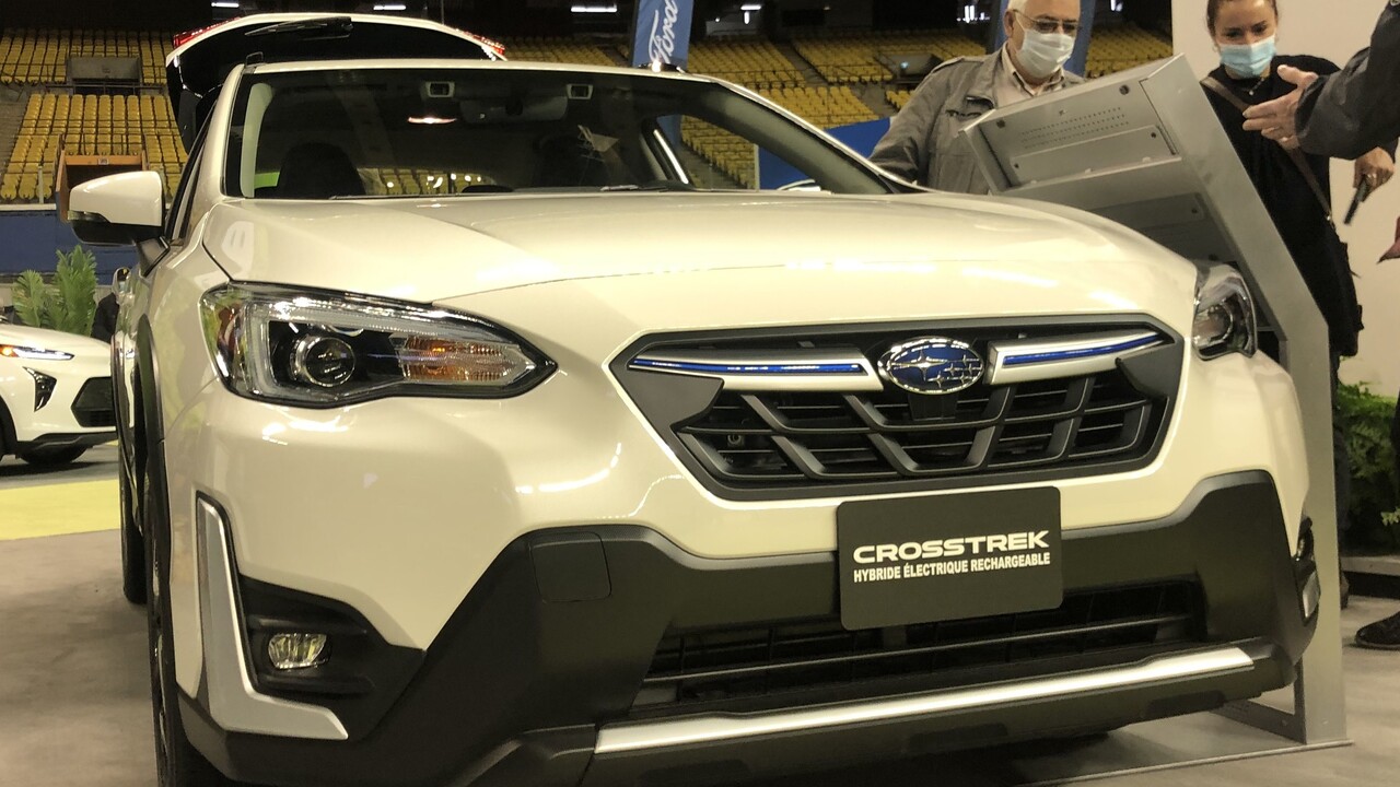 2022 Subaru Crosstrek Hybrid photographed in Montréal , Québec, Canada