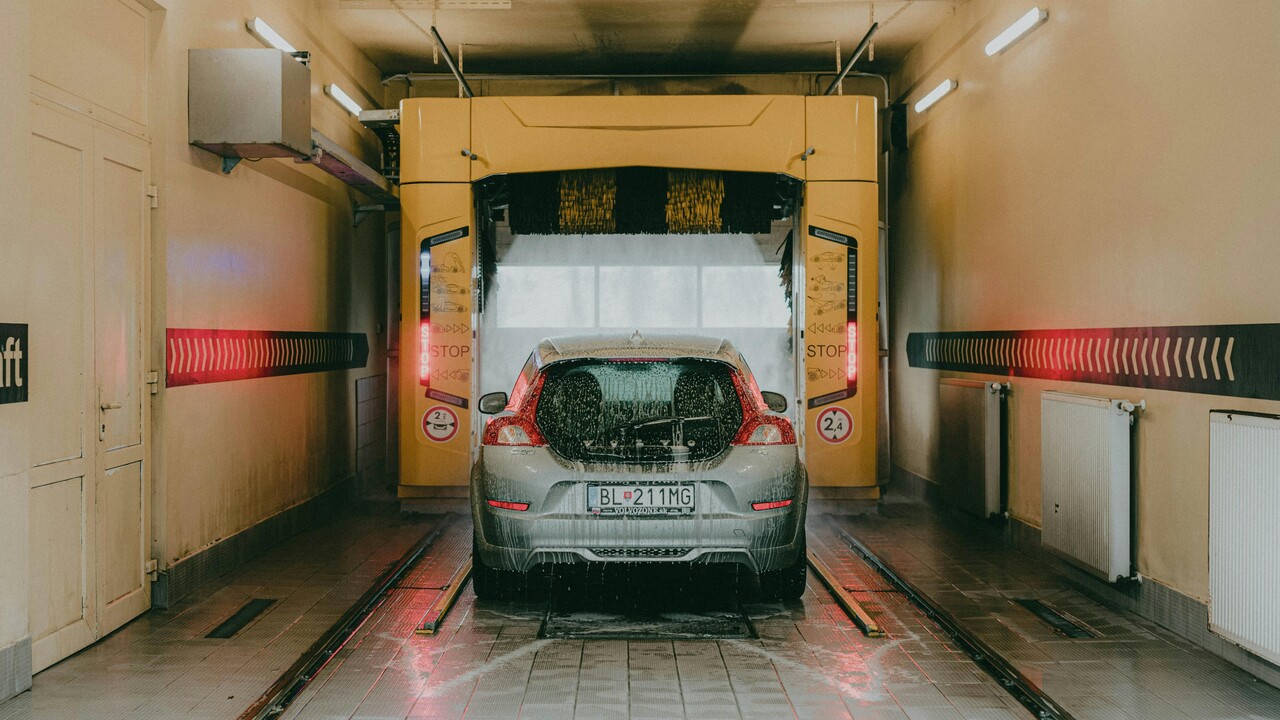 Car at a Carwash
