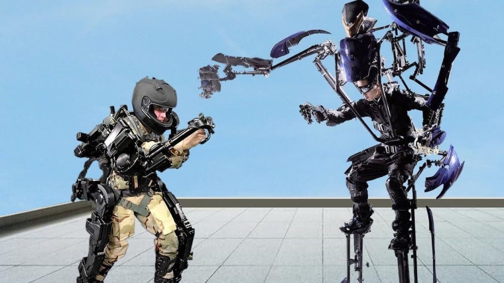 Exoskeleton-Enhanced Infantry Vehicles
