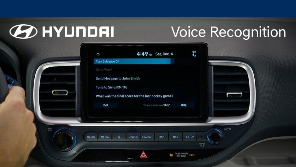 hyundai sonata voice activated
