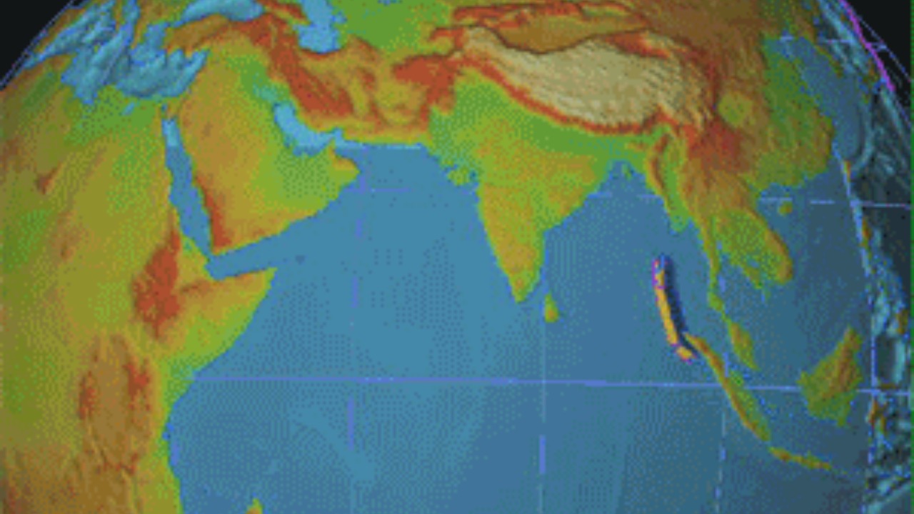 Image Credit: Animation fournie par Vasily V. Titov, Sous-directeur du Service de Cartographie des Raz de marée et Inondations (TIME) du NOAA, aux USA - Public domain/Wiki Commons