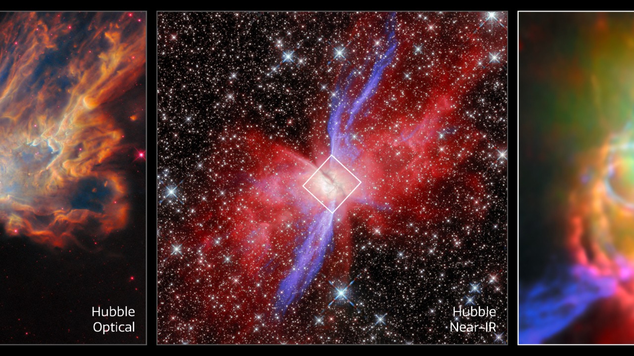 Image Credit: ESA/Webb, NASA & CSA, M. Matsuura, J. Kastner, K. Noll, ALMA (ESO/NAOJ/NRAO), N. Hirano, J. Kastner, M. Zamani (ESA/Webb) - CC BY 4.0/Wiki Commons