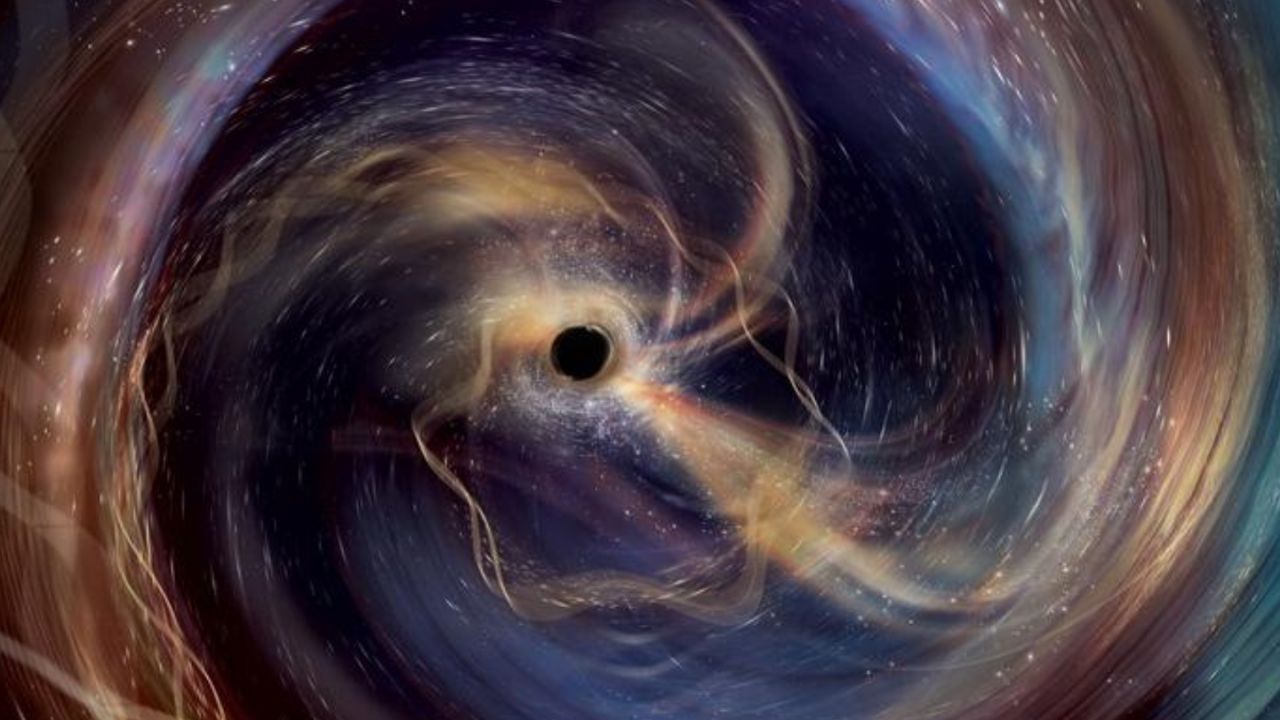 Black hole astrophysics and gravitational waves concept