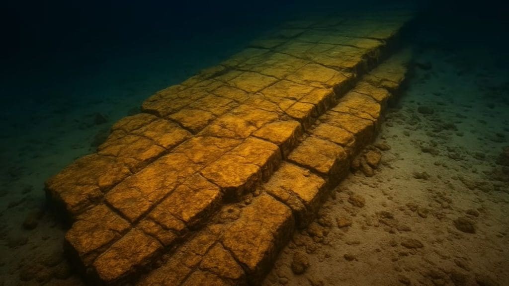 Pacific Ocean yellow brick road