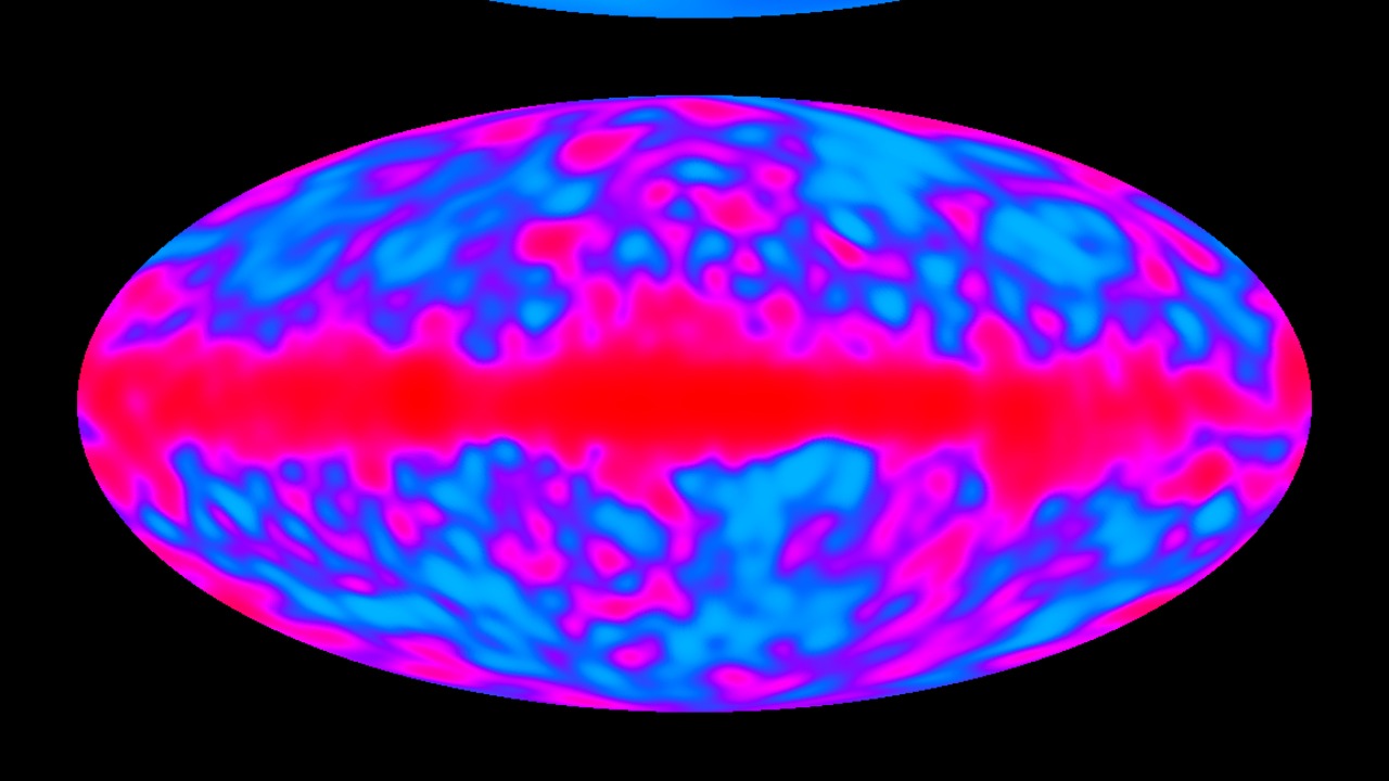 Image Credit: The COBE datasets were developed by the NASA Goddard Space Flight Center under the guidance of the COBE Science Working Group. - Public domain/Wiki Commons