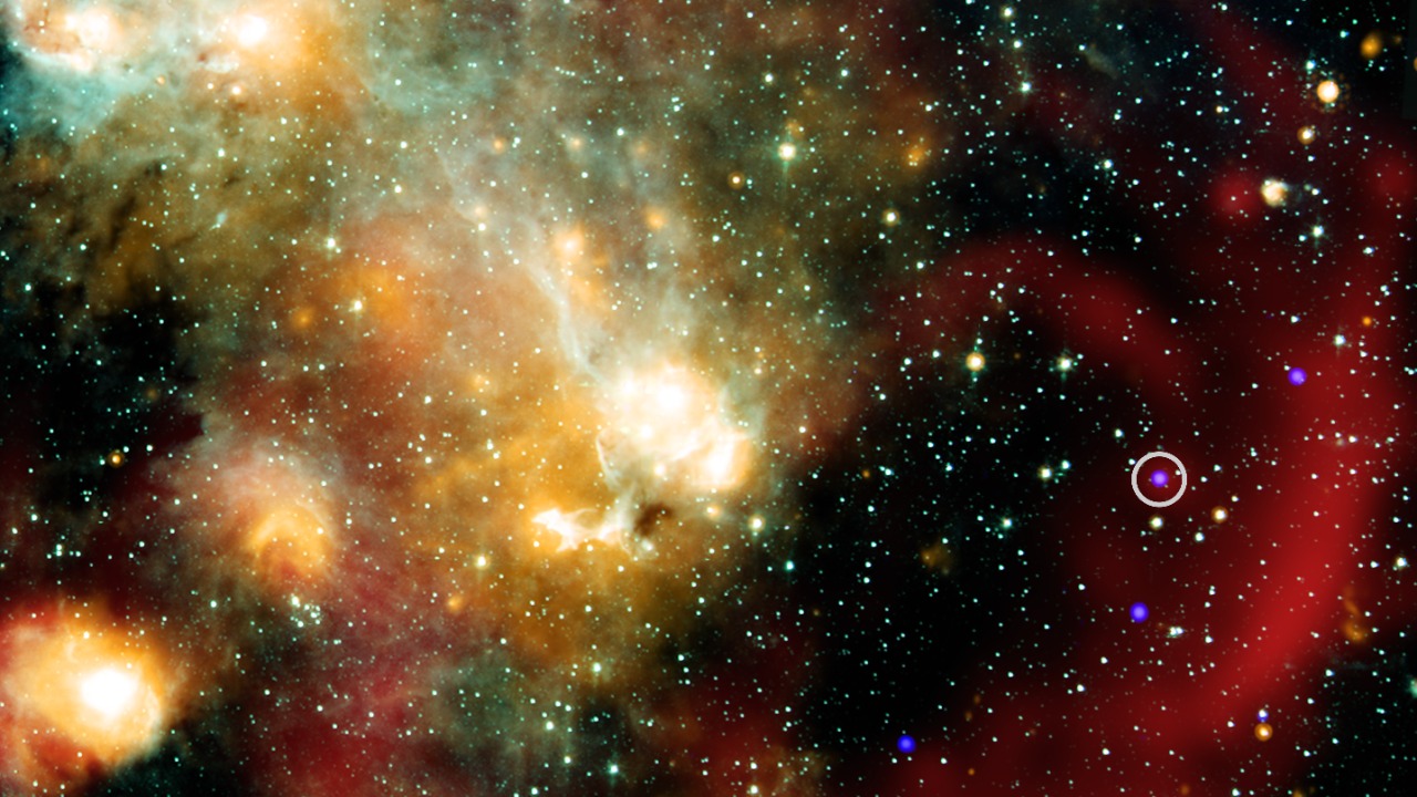 Image Credit: X-ray: NASA/CXC/ICRAR, Curtin Univ./Z. Wang et al.; Infrared: NASA/JPL/CalTech/IPAC; Radio: SARAO/MeerKAT; Image processing: NASA/CXC/SAO/N. Wolk - Public domain/Wiki Commons