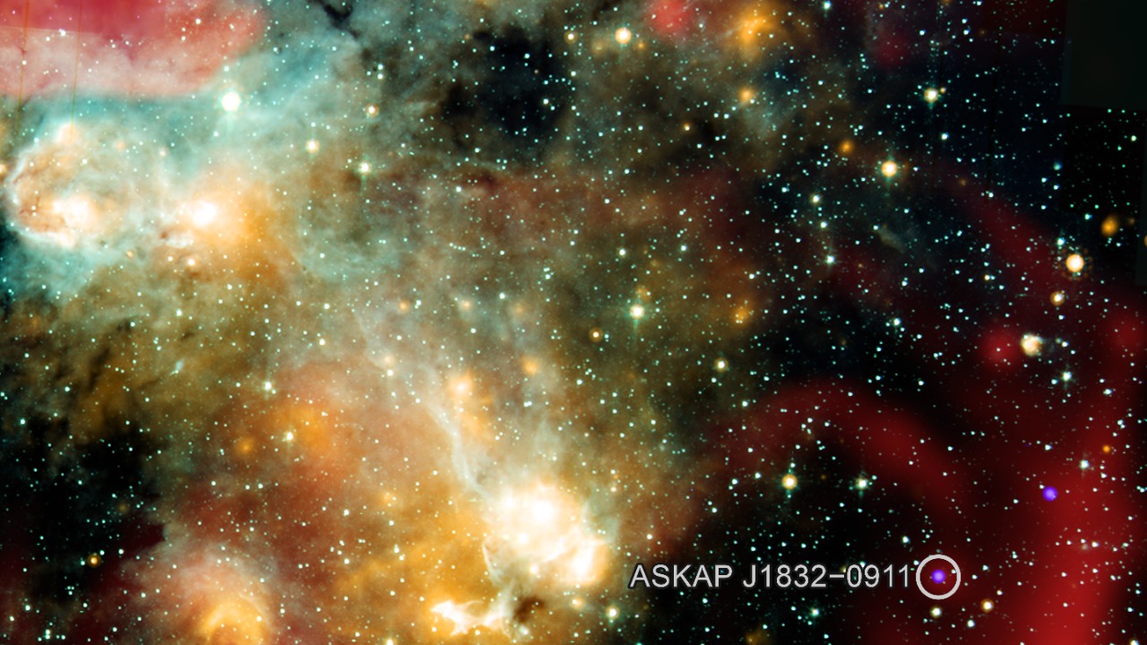 Image Credit: X-ray: NASA/CXC/ICRAR, Curtin Univ./Z. Wang et al.; Infrared: NASA/JPL/CalTech/IPAC; Radio: SARAO/MeerKAT; Image processing: NASA/CXC/SAO/N. Wolk - Public domain/Wiki Commons