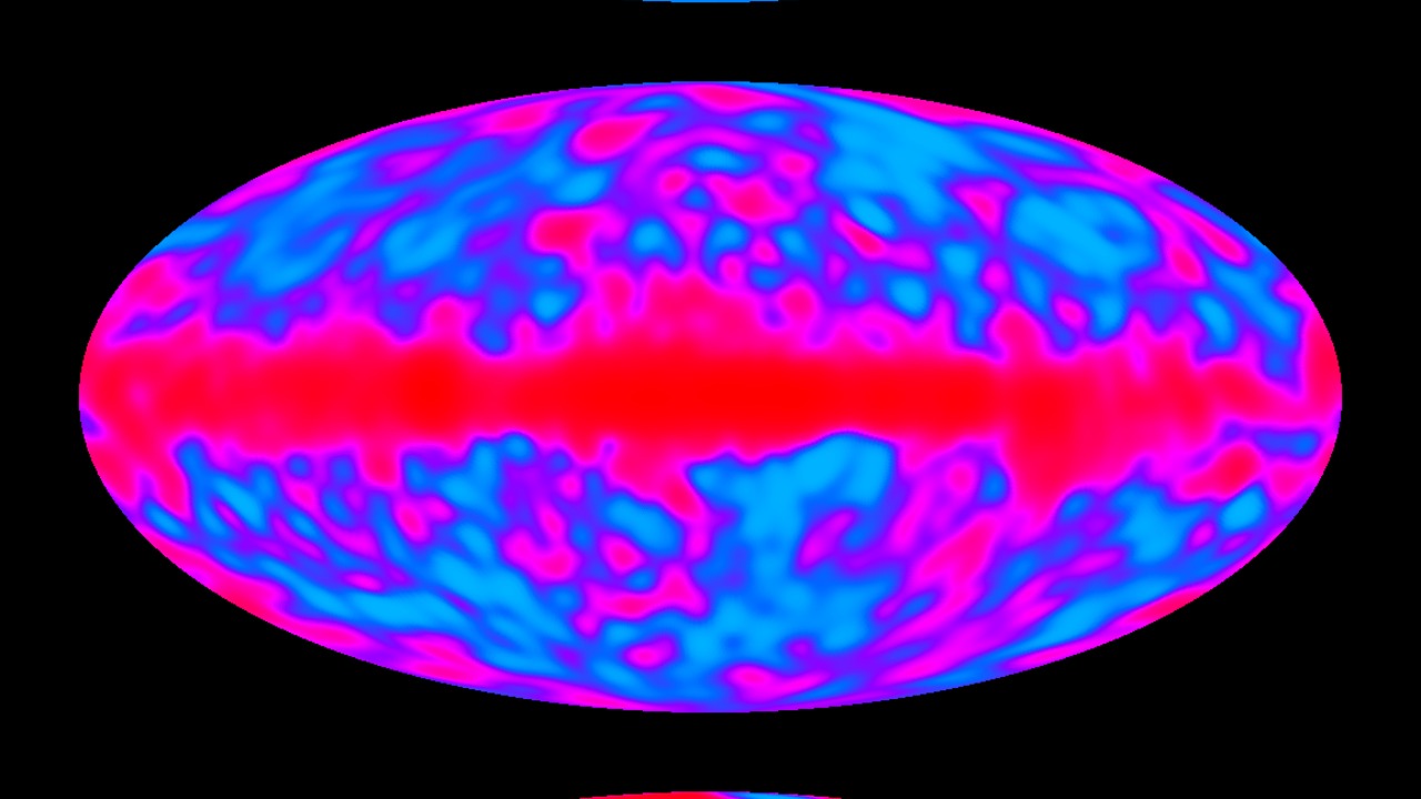 Image Credit: The COBE datasets were developed by the NASA Goddard Space Flight Center under the guidance of the COBE Science Working Group. - Public domain/Wiki Commons