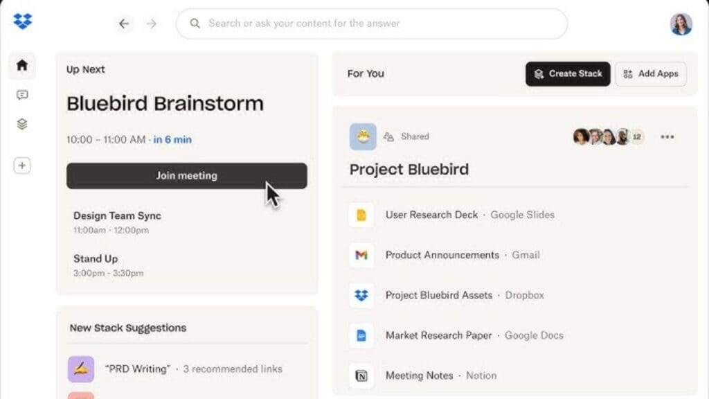 Dropbox integrates Dash AI directly into its app