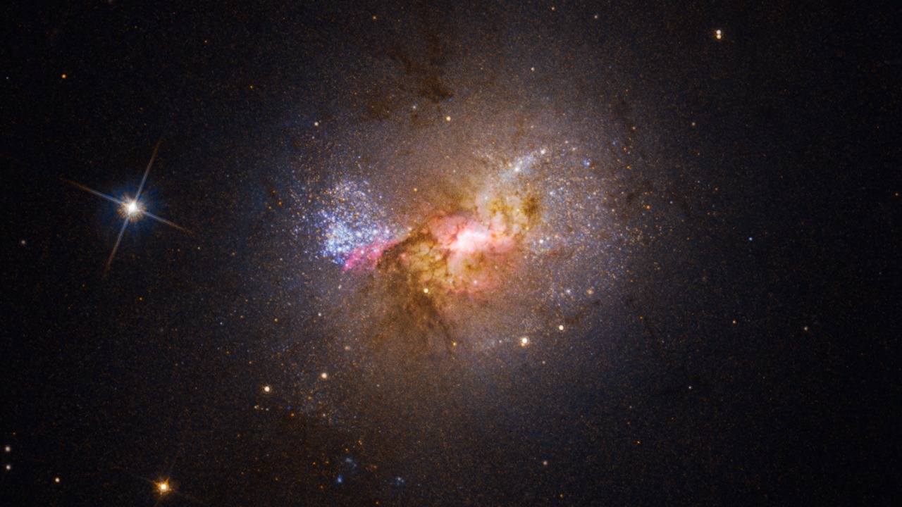 Image Credit: SCIENCE: NASA, ESA, Zachary Schutte (XGI), Amy Reines (XGI) IMAGE PROCESSING: Alyssa Pagan (STScI) - Public domain/Wiki Commons