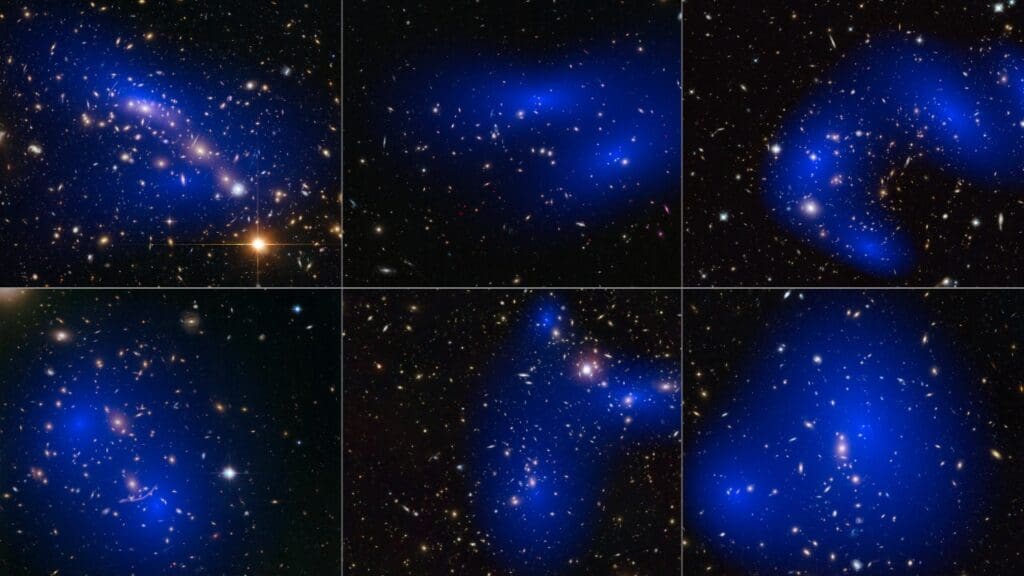 Image Credit: NASA, ESA, D. Harvey (École Polytechnique Fédérale de Lausanne, Switzerland), R. Massey (Durham University, UK), the Hubble SM4 ERO Team, ST-ECF, ESO, D. Coe (STScI), J. Merten (Heidelberg/Bologna), HST Frontier Fields, Harald Ebeling(University of Hawaii at Manoa), Jean-Paul Kneib (LAM)and Johan Richard (Caltech, USA) - CC BY 4.0/Wiki Commons