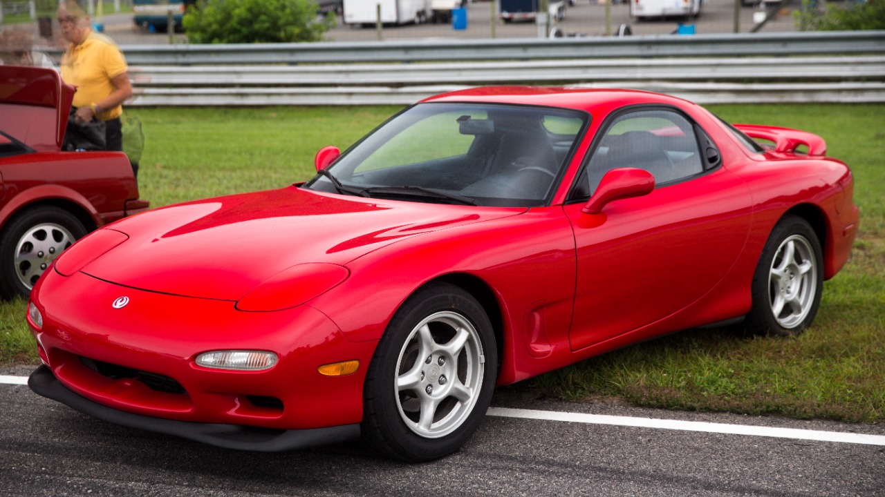 The fastest Mazda RX-7 runs a Honda engine—and it shows