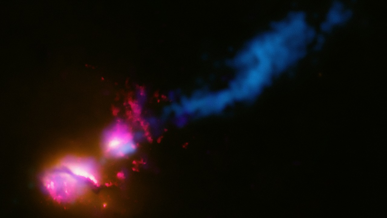 For the first time a distant star fires plasma into space