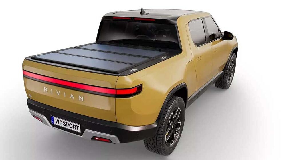 Solar tonneau cover arrives for the Rivian R1T