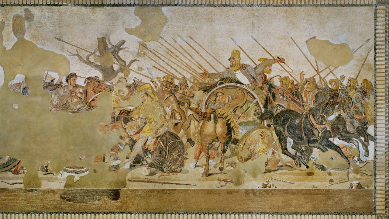 Alexander Mosaic analysis reveals its 2M stones came from far away