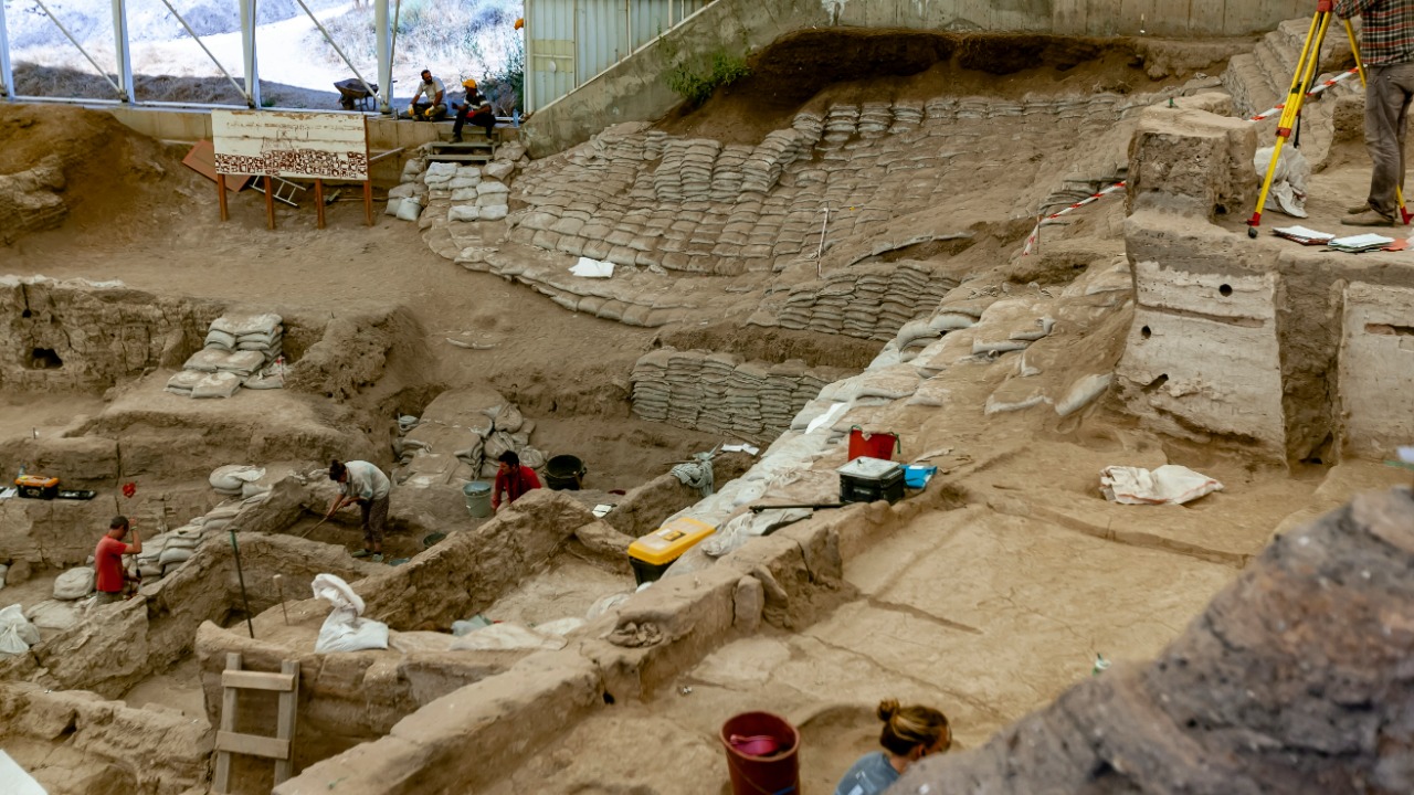 A rare section of an ancient city’s first wall has been unearthed