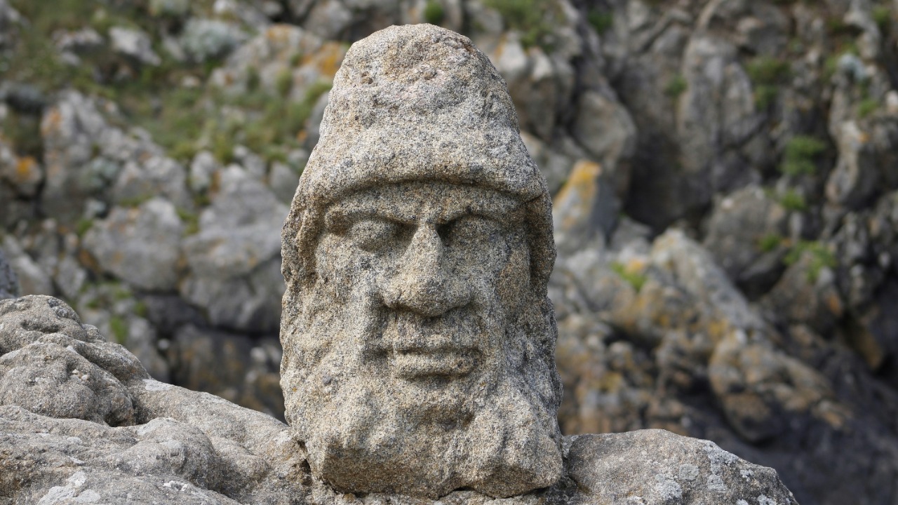 Archaeologists found an ancient face in the last place expected