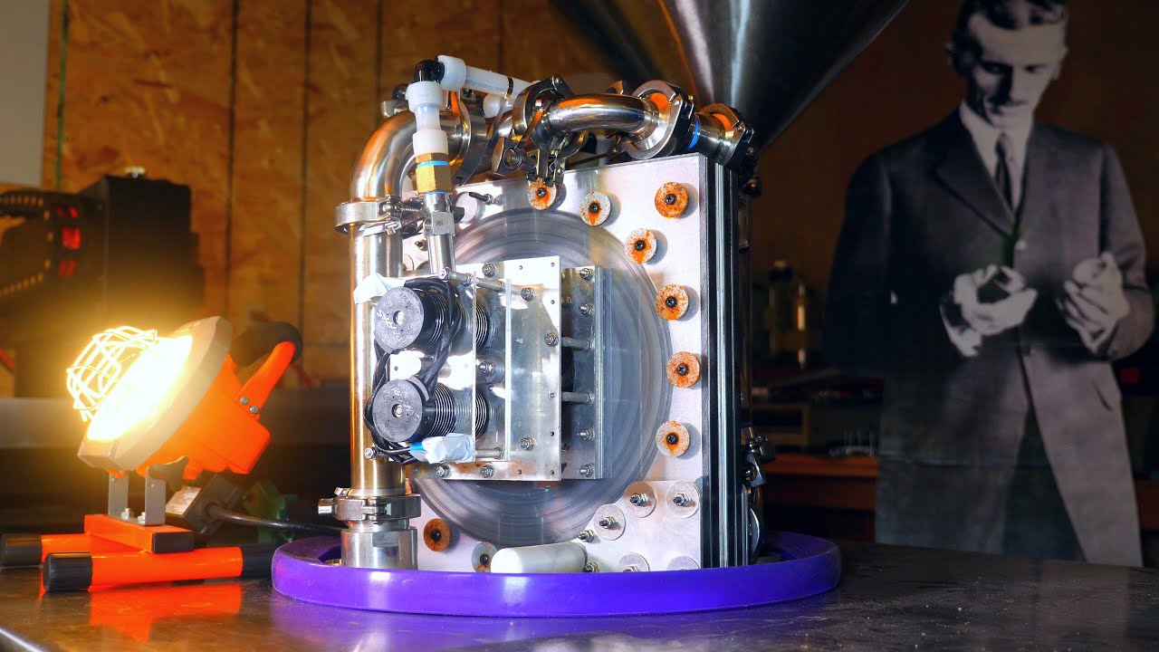 Bladeless Tesla turbine turns static into power, and it sounds impossible