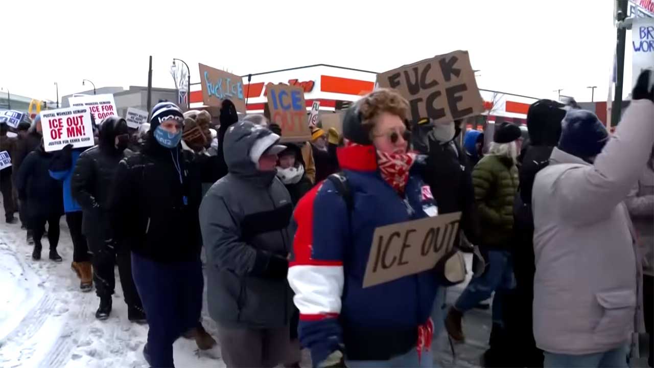 White House edits ICE protester arrest photo and taunts: ‘the memes will continue’