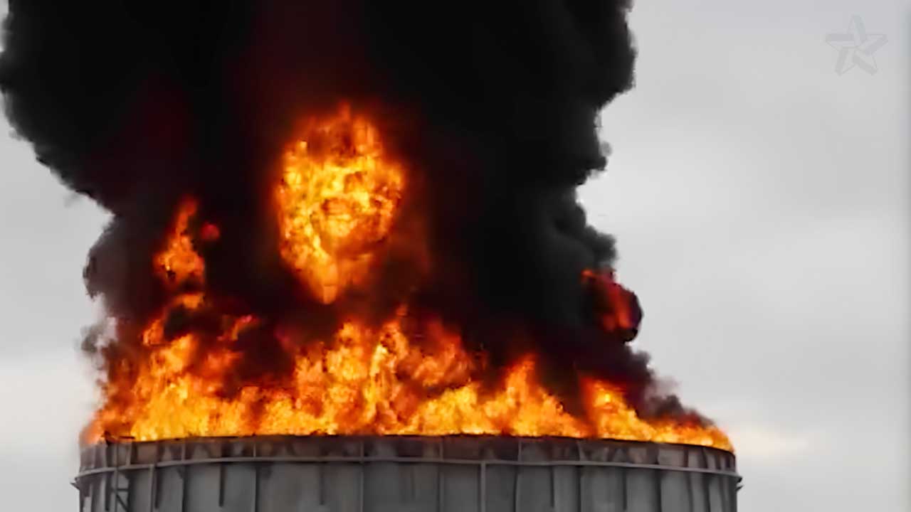 Ukraine blows up 10 Russian oil depots as air defenses crumble and Moscow airport shuts