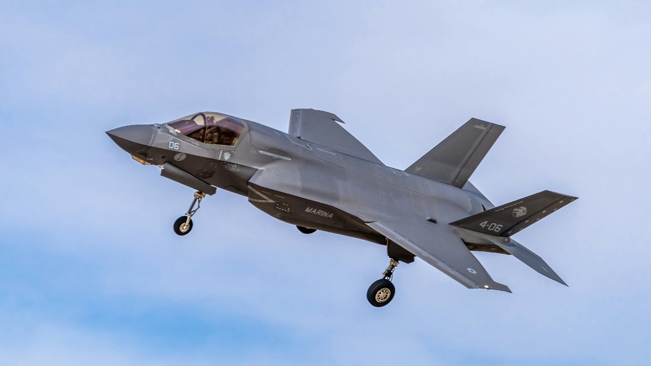 The rare moment you’ll see an F-35 and F-22 fly together