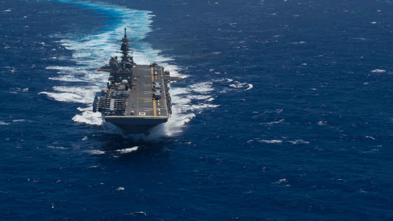Is the USS America (LHA-6) running on nuclear power?