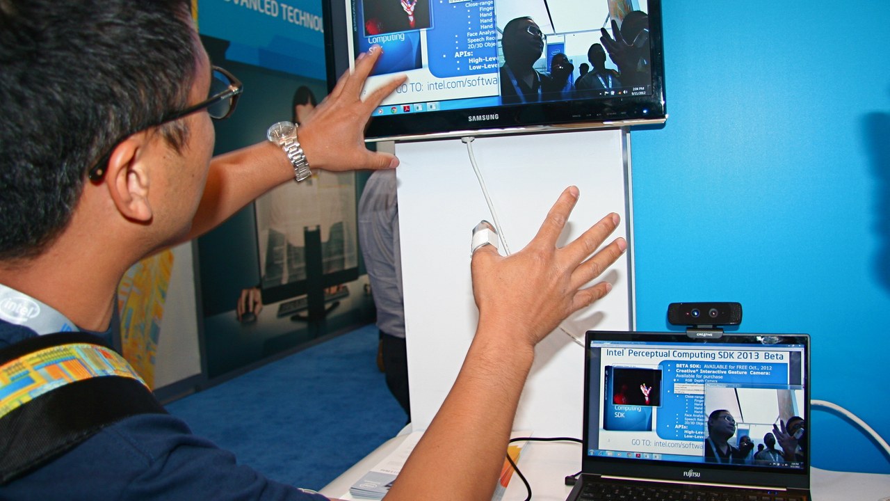 Gesture control — Image Credit: Intel Free Press - CC BY 2.0/Wiki Commons