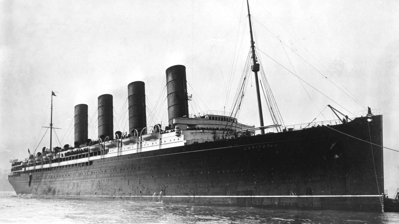 RMS Lusitania — Image Credit: George Grantham Bain - Public domain/Wiki Commons