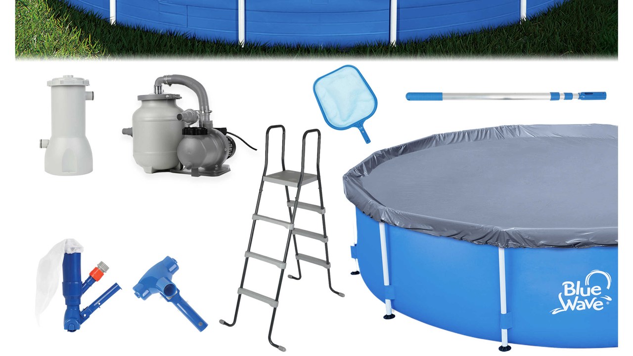 Blue Wave Above-Ground Pool — Image Credit: Blue Wave/Blue Wave/Lowe's