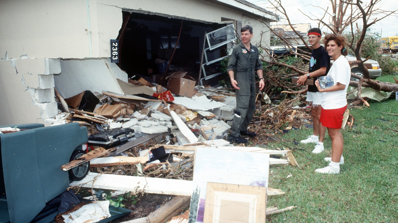 Hurricane Andrew — Image Credit: Department of Defense - Public domain/Wiki Commons
