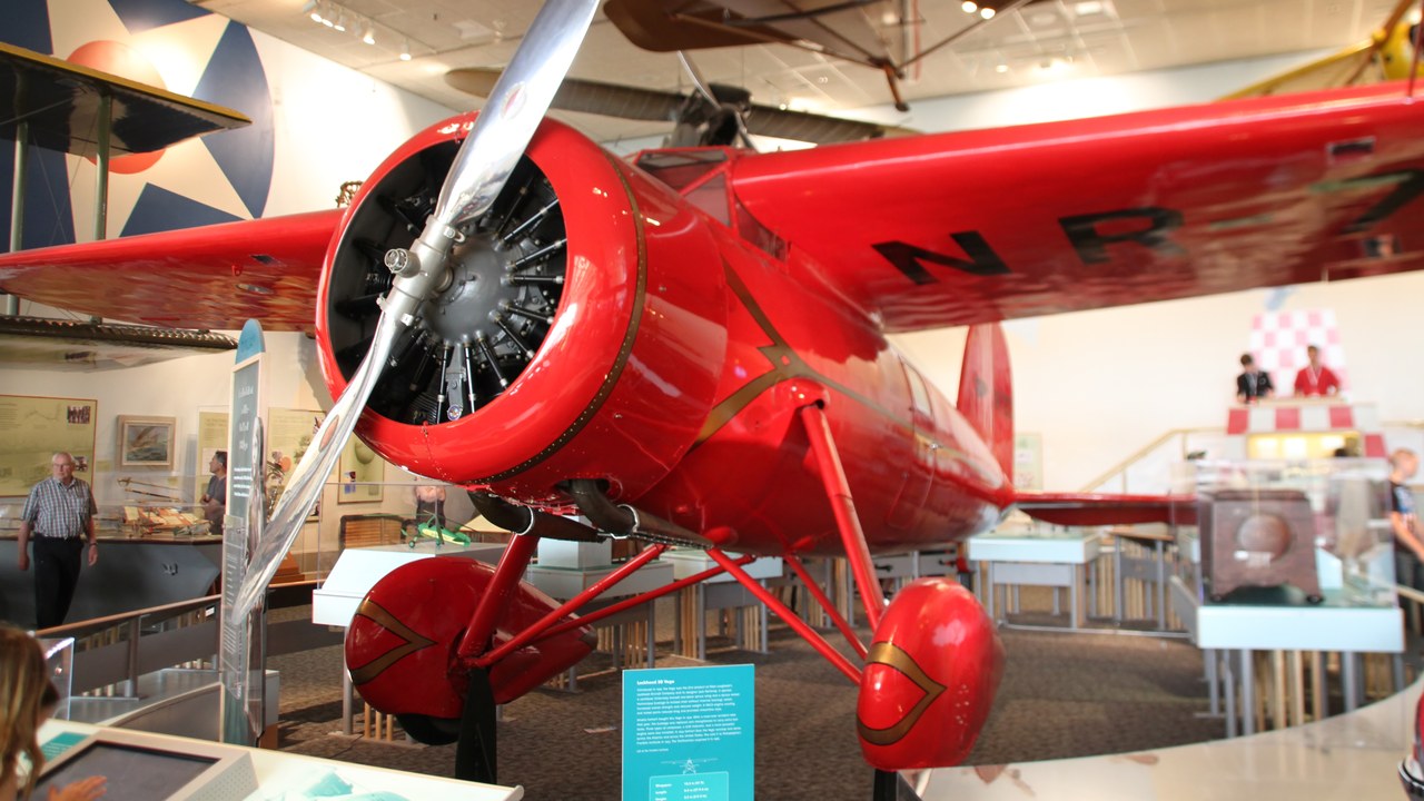 Amelia Earhart's Lockheed Vega 5B — Image Credit: Tony Hisgett from Birmingham, UK - CC BY 2.0/Wiki Commons
