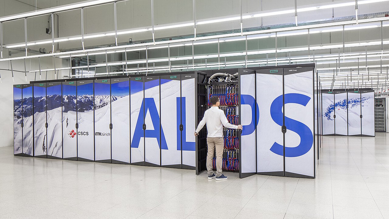 Alps (Swiss National Supercomputing Centre, Switzerland) — Image Credit: Marco Abram, CSCS - CC BY-SA 3.0/Wiki Commons