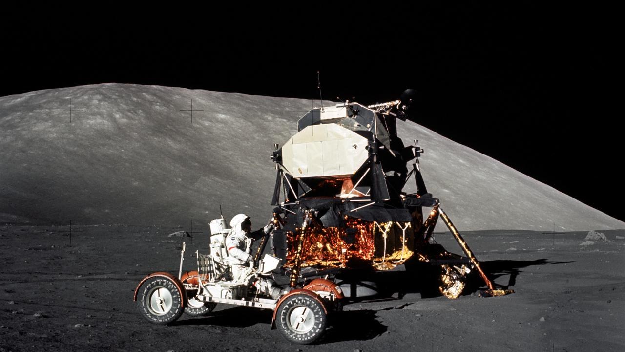 Apollo Lunar Roving Vehicle (1971-72) — Image Credit: NASA - Public domain/NASA