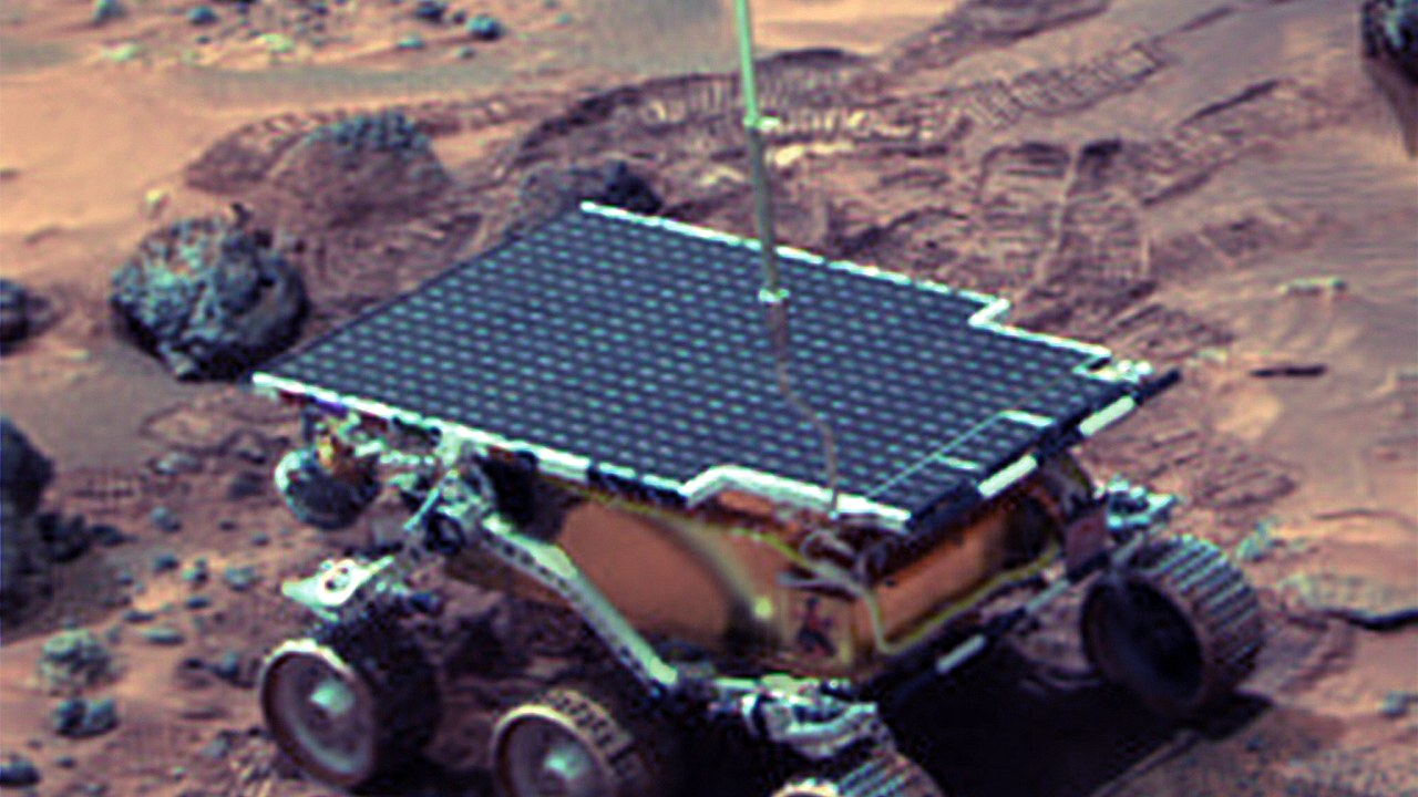 Sojourner (Mars Pathfinder, 1997) — Image Credit: NASA - Public domain/Wiki Commons