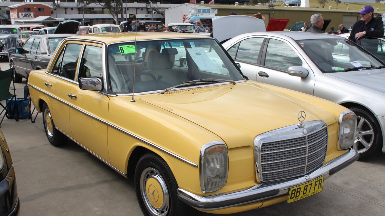 Mercedes-Benz W114 — Image Credit: Jeremy from Sydney, Australia - CC BY 2.0/Wiki Commons