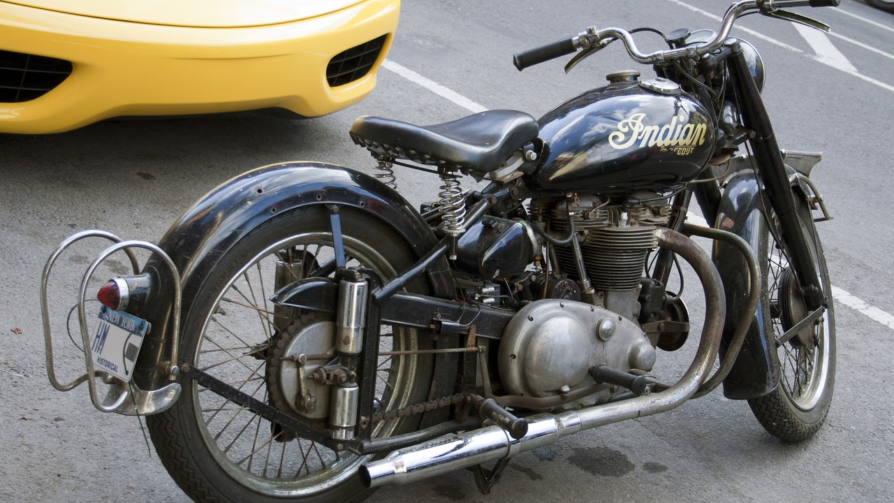 Indian 249 Super Scout (1949) — Image Credit: Mr.choppers - CC BY-SA 3.0/Wiki Commons