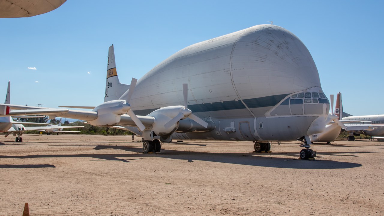 Aero Spacelines Super Guppy — Image Credit: Mike LaChance from Crowley, Tx, USA - CC BY 2.0/Wiki Commons